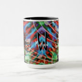 Mug Crâne Tie Dye avec des Roses (Centre)