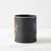 Mug Crâne tourbillonnant (couleur) (Centre)