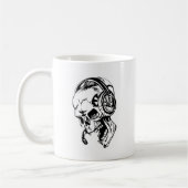 Mug Crâne utilisant l'écouteur (Gauche)