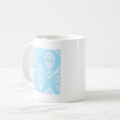 Mug crâne victorien bleu (Devant gauche)