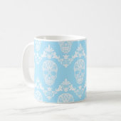 Mug crâne victorien bleu (Devant gauche)