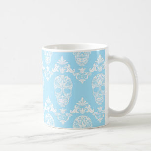 Mug crâne victorien bleu