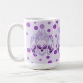 Mug Crâne violet flamboyant (Gauche)