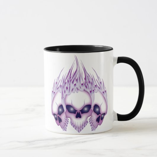 Mug Crâne violet flamboyant (Droite)