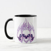 Mug Crâne violet flamboyant (Gauche)
