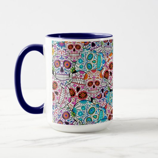 Mug Crânes à fleurs (Gauche)