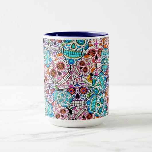 Mug Crânes à fleurs (Centre)