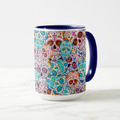 Mug Crânes à fleurs (Devant droit)