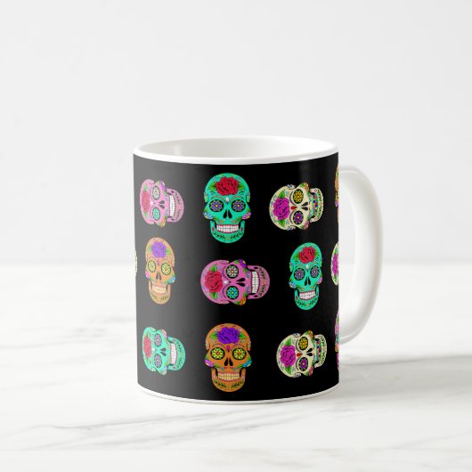 Mug Crânes à sucre (Devant droit)