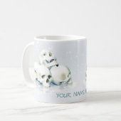 Mug Crânes dans la neige (Devant gauche)