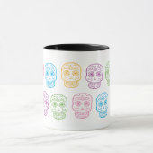 Mug Crânes de Doodle colorés (Centre)