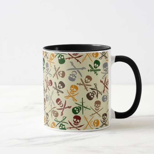 Mug Crânes de pirate avec les épées croisées (Droite)