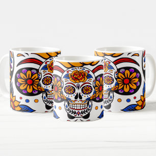 Mug Crânes de sucre Motif de vacances
