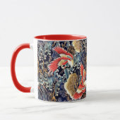 Mug CRANES DE VOL, VAGUES, FLEURS DE PRINTEMPS Japonai (Gauche)