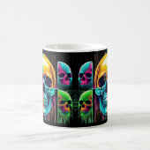 Mug Crânes électriques : Une Vibe d'Halloween audacieu (Centre)