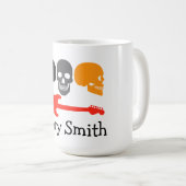 Mug Crânes et guitare (Devant droit)