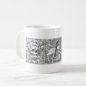 Mug Crânes et jonquilles Macabre Art (Devant gauche)