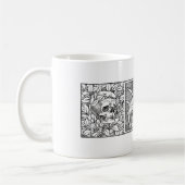 Mug Crânes et jonquilles Macabre Art (Gauche)
