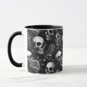 Mug Crânes Et Noirs Rose (Gauche)