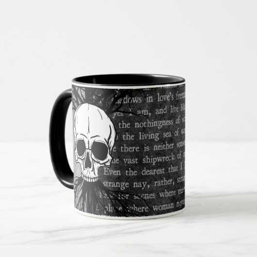 Mug Crânes et poésie (Devant gauche)
