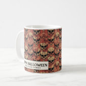 Mug Crânes Halloween rouge et sanglant (Devant gauche)