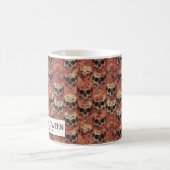 Mug Crânes Halloween rouge et sanglant (Centre)