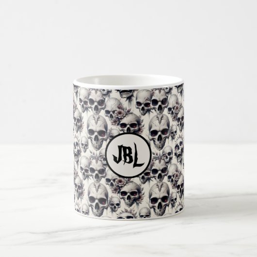 Mug Crânes monochromes (Centre)