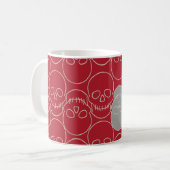 Mug Crânes - rouge sang et blanc os (Devant gauche)