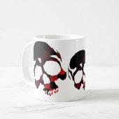 Mug Crânes rouges (Devant gauche)