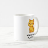 Mug Cranky Orange Tabby Cat (Devant droit)