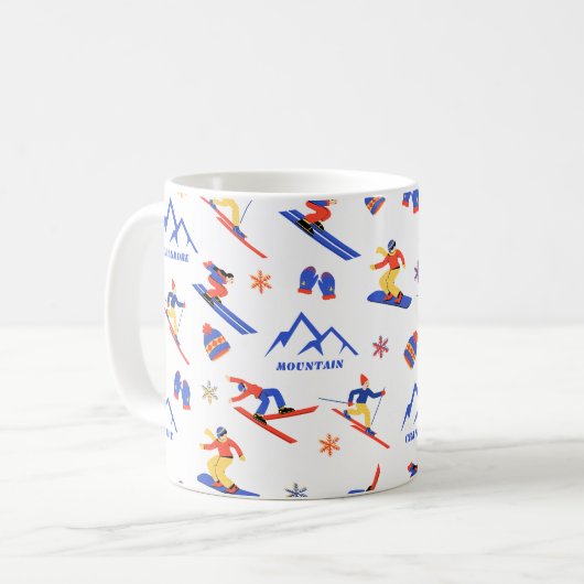 Mug Cranmore Mount New Hamphire Ski Snowboard Motif (Devant gauche)
