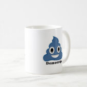 Mug Crap Démocrate Caca Bleu - (Devant droit)