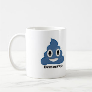 Mug Crap Démocrate Caca Bleu -