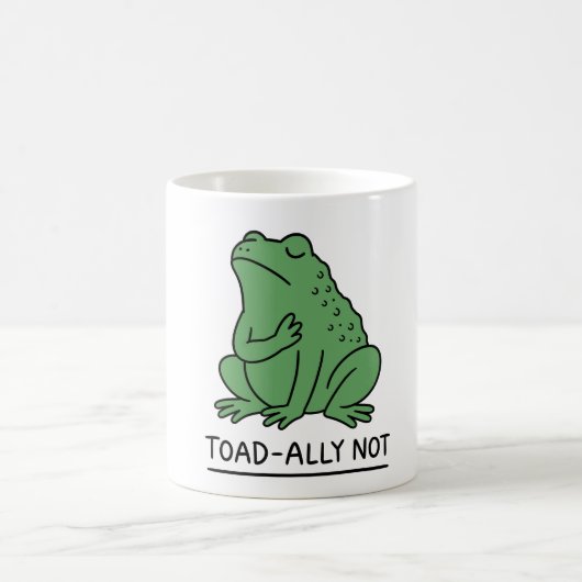 Mug Crapaud Drôle - Allié Pas Grenouille (Centre)