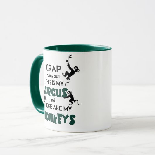Mug Craph C'Est Mon Cirque Et Ce Sont Mes Singes (Devant gauche)
