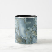 Mug Craqué gris gris vert bleu marbre texture (Centre)