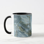 Mug Craqué gris gris vert bleu marbre texture (Gauche)