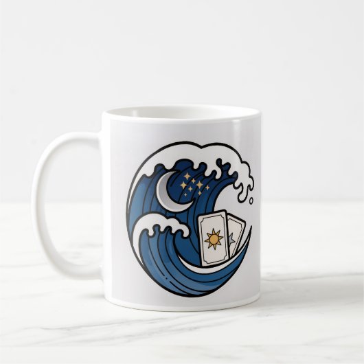 Mug Crashing Waves&Tarot Cards (Gauche)