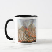 Mug Cratère du mont Vésuve d'un dessin original (Gauche)
