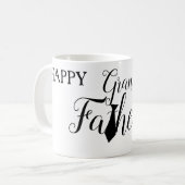 Mug Cravate Black Scripts blanc Bonne grande Fête des (Devant gauche)