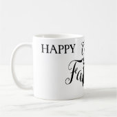 Mug Cravate Black Scripts blanc Bonne grande Fête des (Gauche)