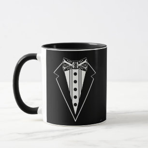 Mug Cravate noir et blanc avec Tux