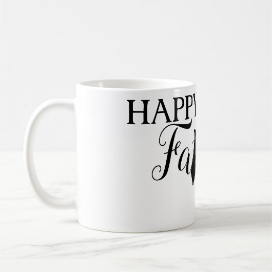 Mug Cravate noire blanche Scripts joyeuse Fête des pèr (Gauche)