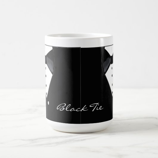 Mug Cravate noire Tuxedo Design (Centre)