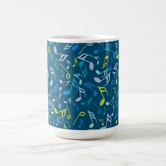 Mug Cravate Notes musicales (Centre)
