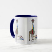 Mug Cravates de port de girafe (Devant gauche)