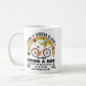 Mug crayon arc-en-ciel Appréciation de l'enseignant, a (Gauche)