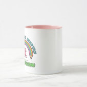 Mug Crayon arc-en-ciel apprendre l'amour Inspirer Mono (Centre)