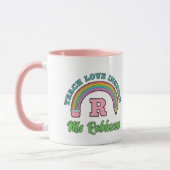 Mug Crayon arc-en-ciel apprendre l'amour Inspirer Mono (Gauche)