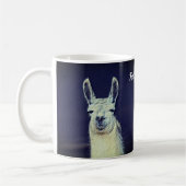 Mug Crayon Art numérique visage Llama Personnalisé (Gauche)